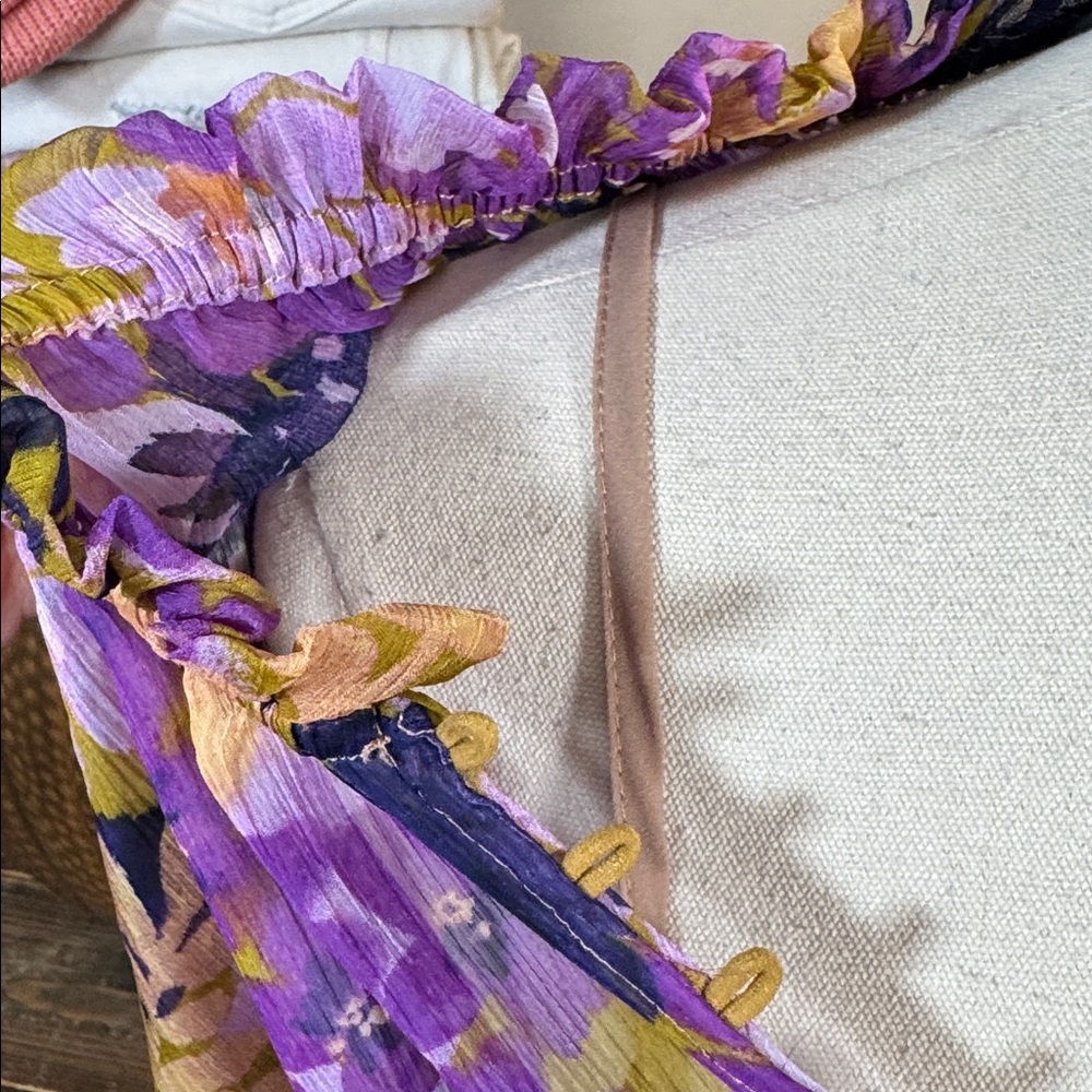 Vici Purple Floral Long Sleeve Dress - Picture 8 of 9